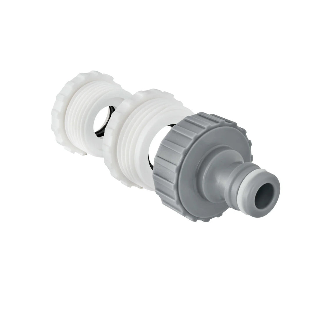 Zestaw ogrodowy Vartco, wąż 1/2'' 20m, szybkozłącze stop i przelot, przyłącze do kranu, zraszacz, wieszak ścienny, Home Set