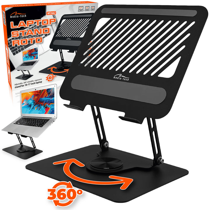 Regulowana, obracana, ergonomiczna podstawka pod laptopa 10-17, Media-Tech MT2662