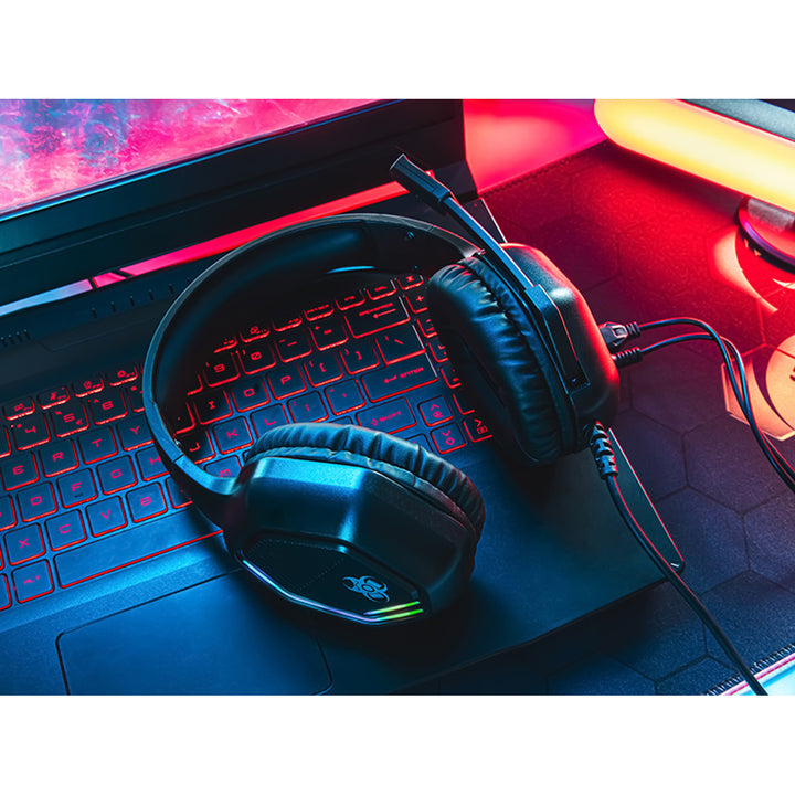 Słuchawki gamingowe Tracer, podświetlenie RGB, składany mikrofon, Gamezone GZ X3