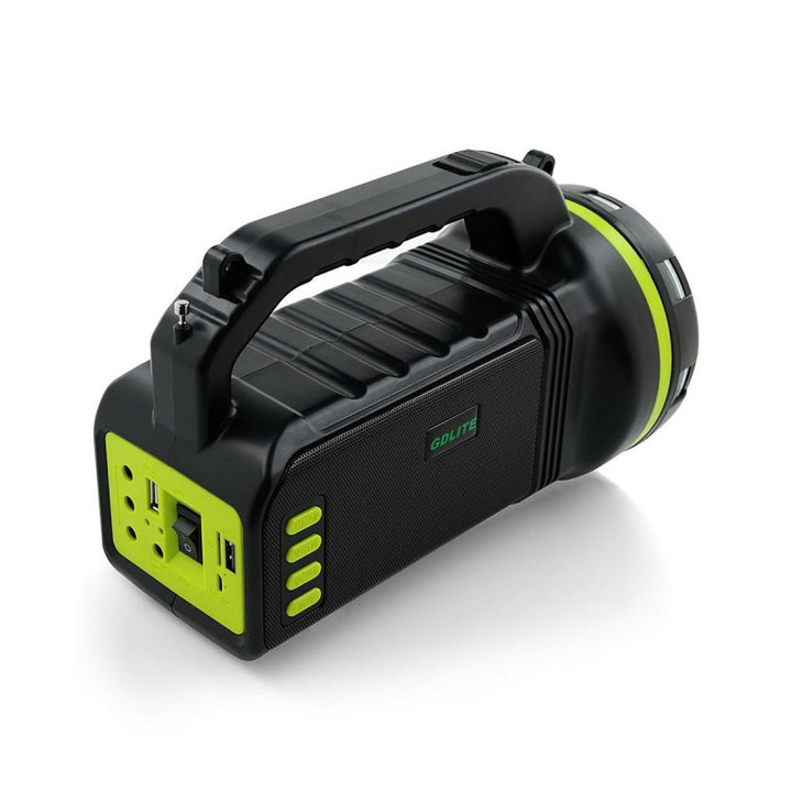 Wielofunkcyjna latarka solarna Verna, 6w1, powerbank, panel solarny, lampa, lampki LED, głośnik+radio, Tur000008