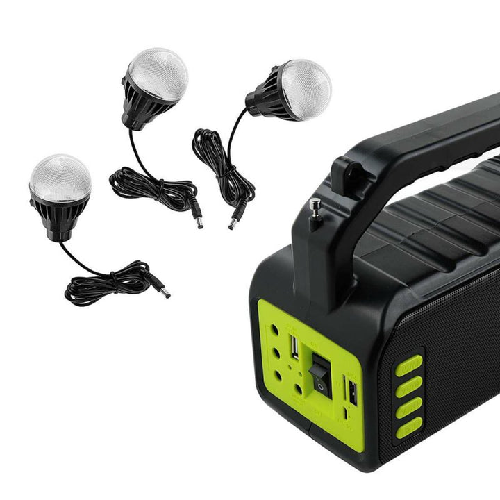 Wielofunkcyjna latarka solarna Verna, 6w1, powerbank, panel solarny, lampa, lampki LED, głośnik+radio, Tur000008