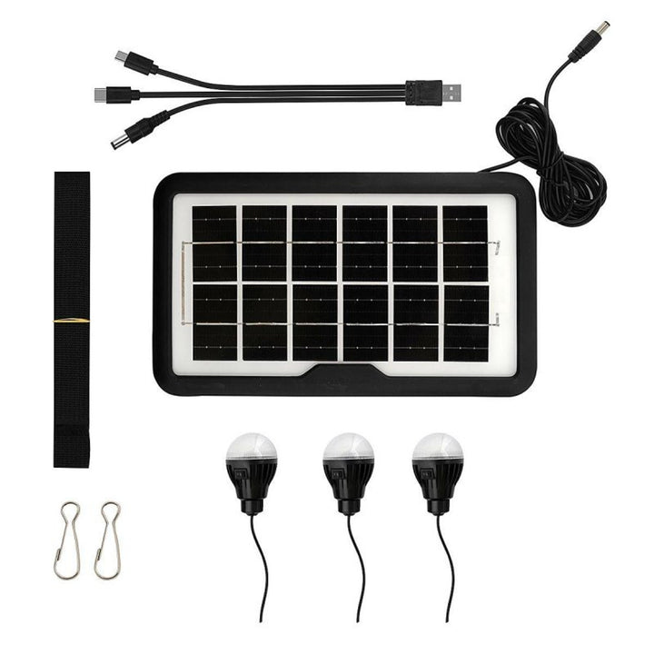 Wielofunkcyjna latarka solarna Verna, 6w1, powerbank, panel solarny, lampa, lampki LED, głośnik+radio, Tur000008