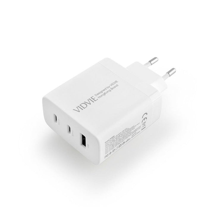 Ładowarka sieciowa VIDVIE, 3A, 65W, 2x USB-C, 1x USB, kabel USB-C/USB-C, PLE262