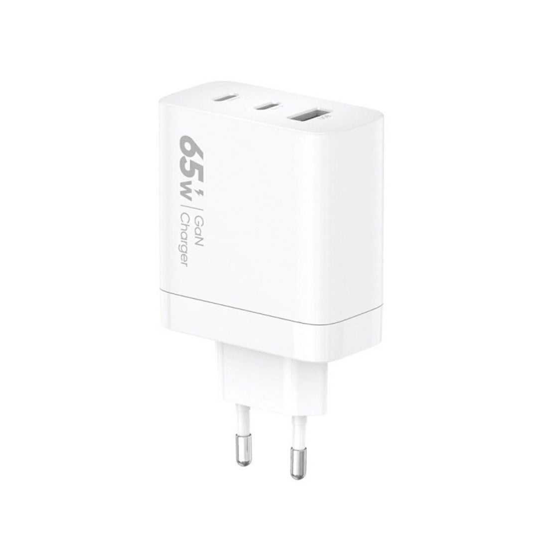 Ładowarka sieciowa VIDVIE, 3A, 65W, 2x USB-C, 1x USB, kabel USB-C/USB-C, PLE262
