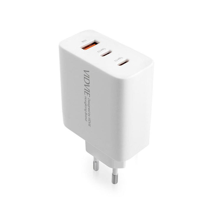 Ładowarka sieciowa VIDVIE, 3A, 65W, 2x USB-C, 1x USB, kabel USB-C/USB-C, PLE262