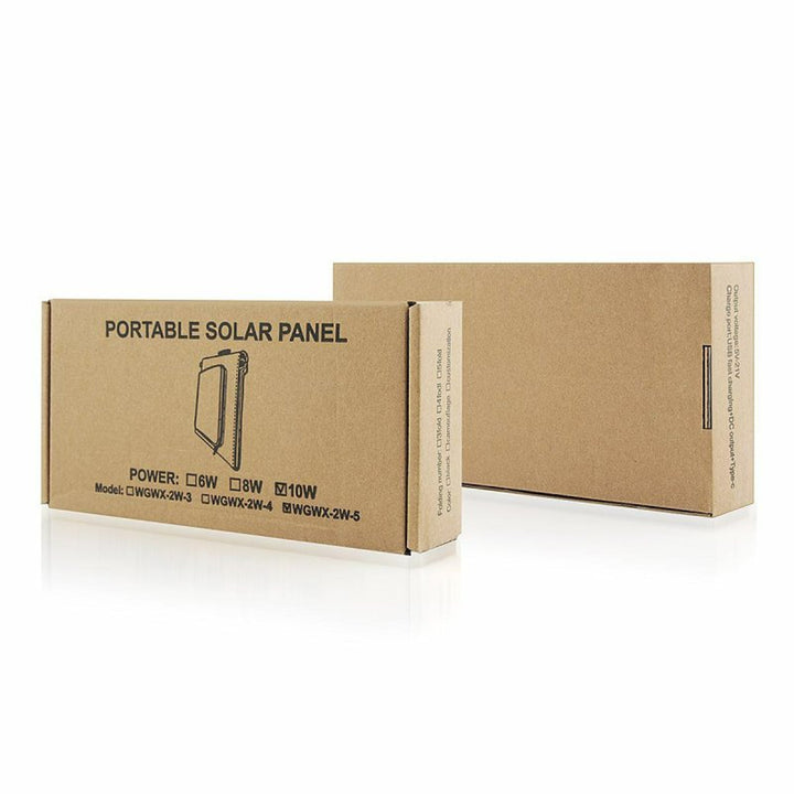 Panel solarny, ładowarka, 10W, 1 port USB, czarno-pomarańczowy, A02