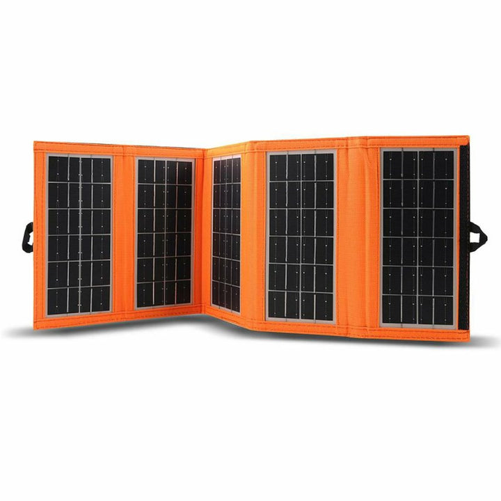Panel solarny, ładowarka, 10W, 1 port USB, czarno-pomarańczowy, A02