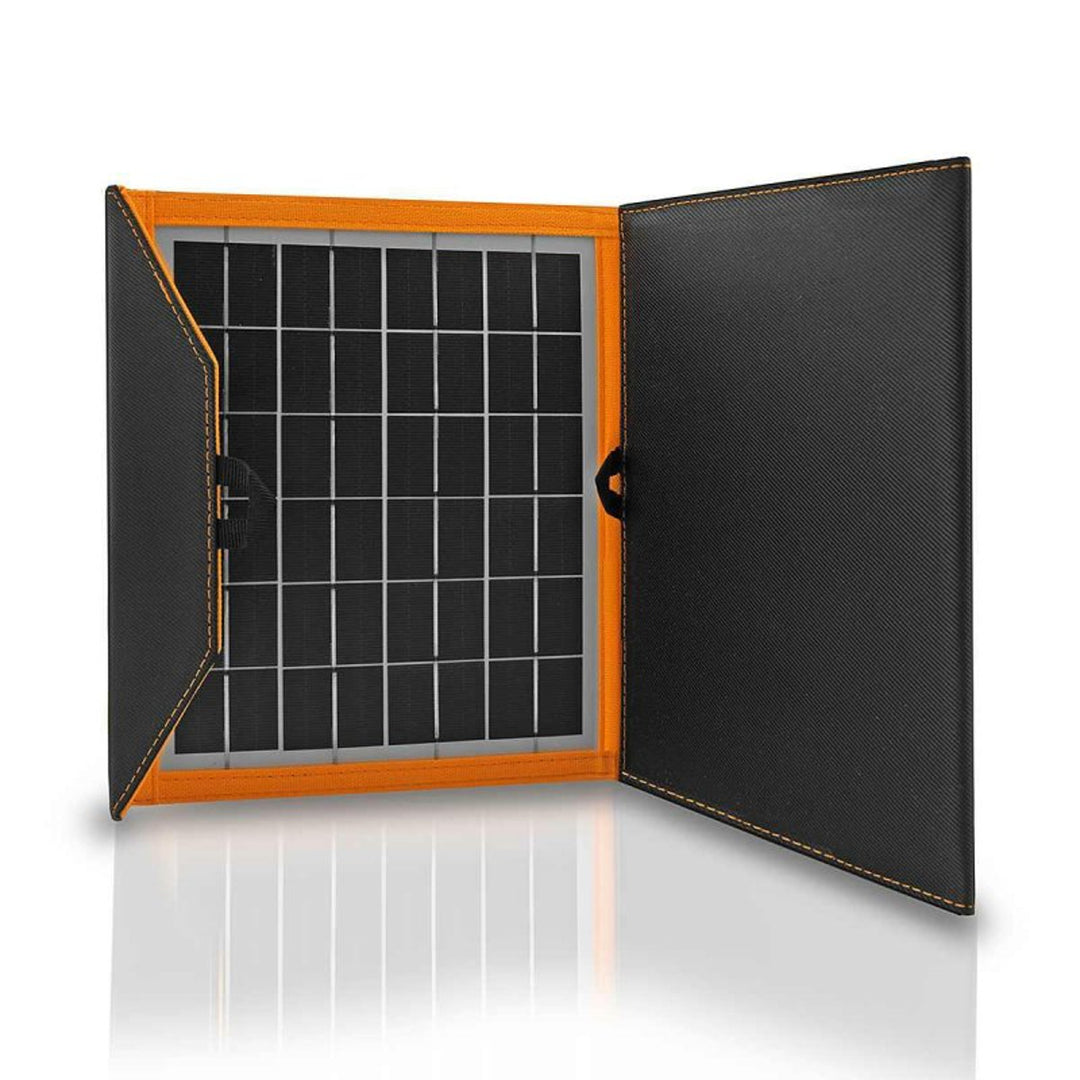 Panel solarny, ładowarka, 15W, 1 port USB, czarno-pomarańczowy, A04
