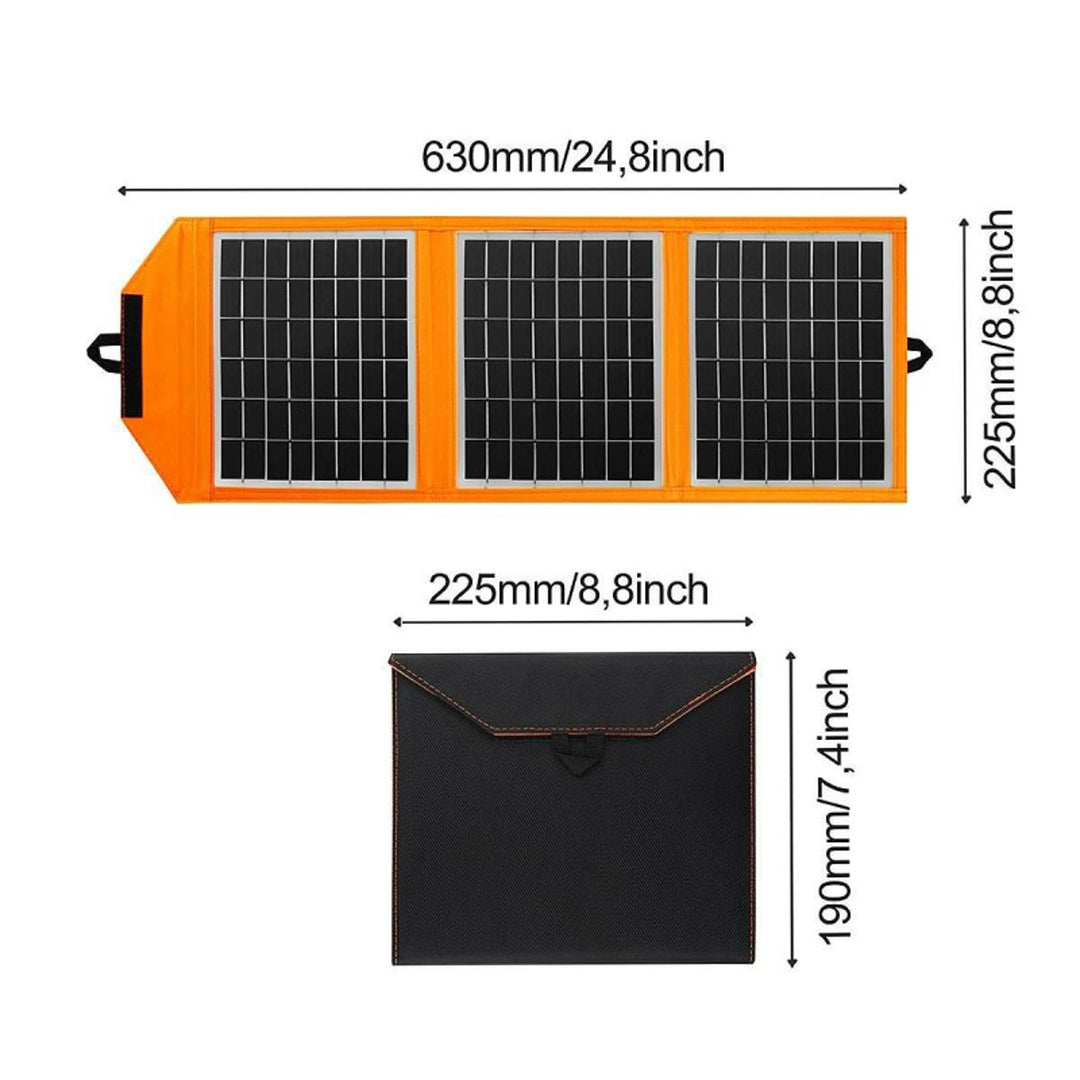 Panel solarny, ładowarka, 15W, 1 port USB, czarno-pomarańczowy, A04