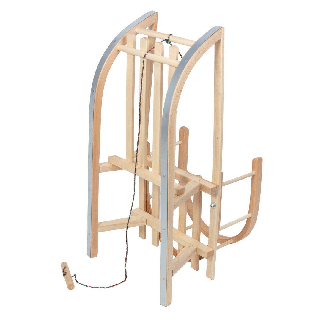 Sanki drewniane GreenBlue, oparcie, siedzisko, sznurek, do 100 kg, GB159