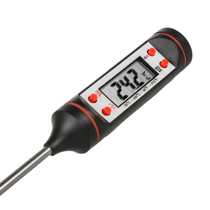 Termometr/sonda do żywności, GreenBlue, długość sondy 15 cm, zakres temp. -50°C do +300°C., dokładność 0,1°C, GB178, 3 sztuki