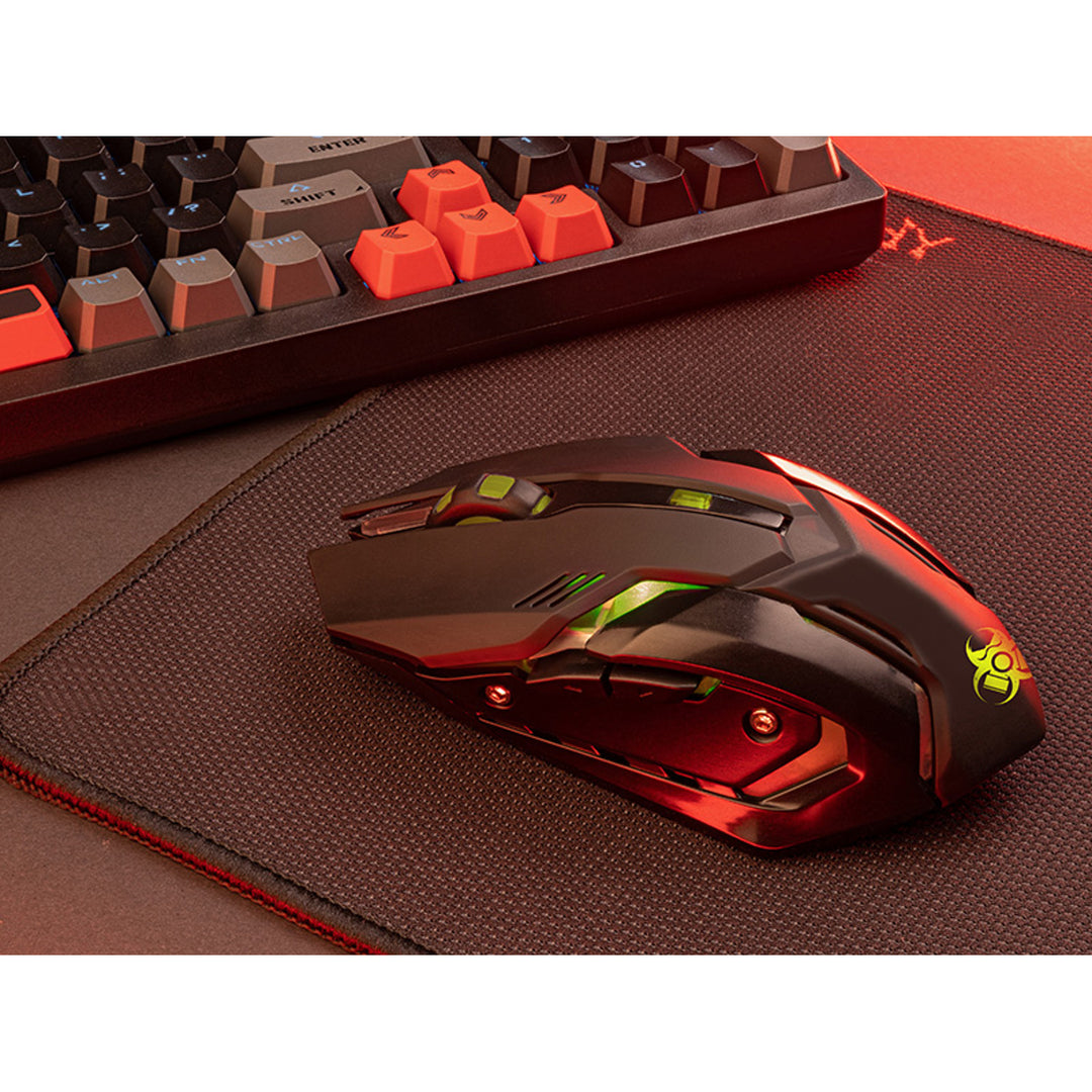 Mysz gamingowa Tracer, bezprzewodowa, akumulator 500mAh, 3200 DPI, Gamezone Rocky RF Nano