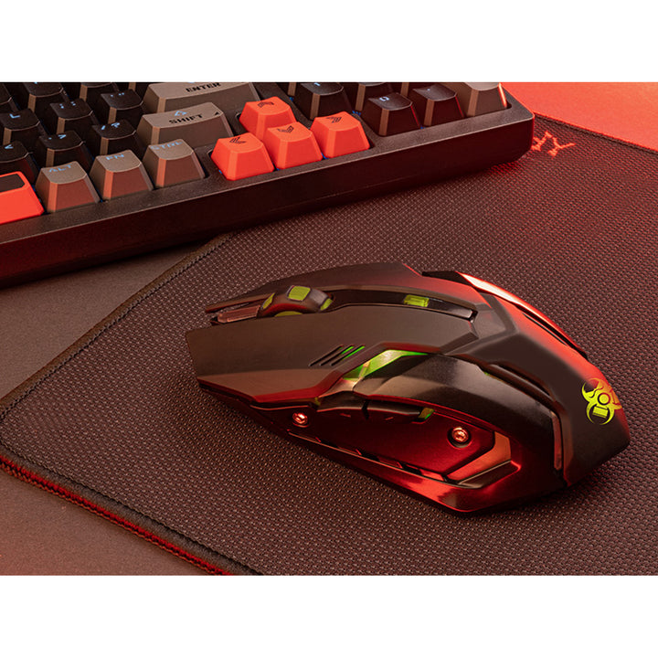 Mysz gamingowa Tracer, bezprzewodowa, akumulator 500mAh, 3200 DPI, Gamezone Rocky RF Nano
