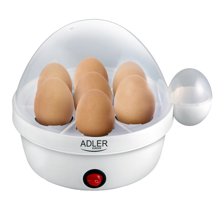 Automatyczny jajowar Adler, na 7 jaj, moc 450W, biały, AD 4459
