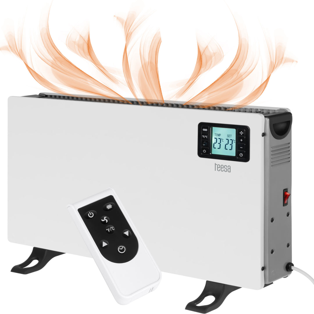 Grzejnik konwektorowy Teesa, funkcja timer, regulacja temperatury, tryb Anti-frost, sterowany pilotem, TSA8054