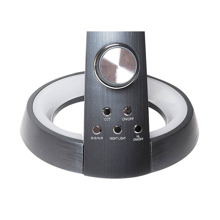 Lampka biurowa Svensson, 450 Lumen, Moc 8W, trzy temperatury światła, funkcja ładowania urządzeń mobilnych, podstawa RGB, LXBL1063