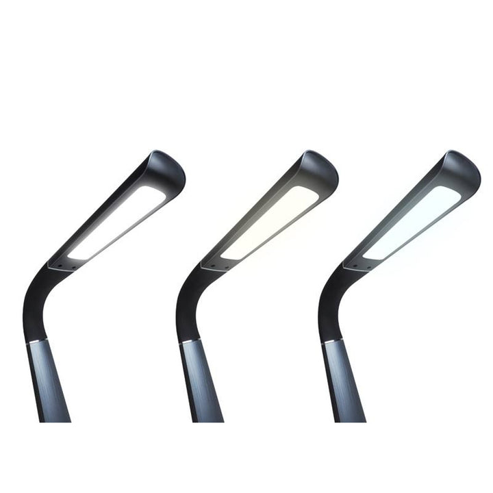 Lampka biurowa Svensson, 450 Lumen, Moc 8W, trzy temperatury światła, funkcja ładowania urządzeń mobilnych, podstawa RGB, LXBL1063