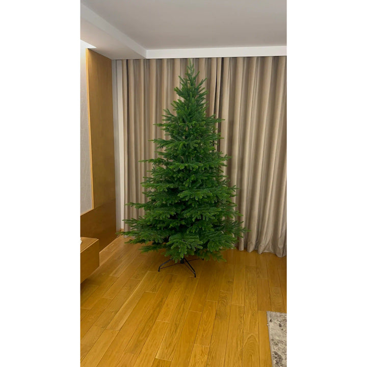 Sztuczna choinka, świerk kaukaski naturalny, PVC + PE, wysokość 220 cm