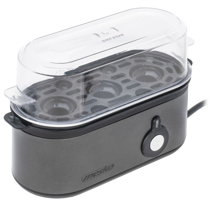 Jajowar na 3 jaja Mesko, moc 210W, wybór stopnia ugotowania, lampka kontrolna, MS 4485