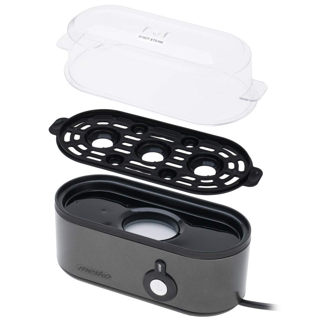 Jajowar na 3 jaja Mesko, moc 210W, wybór stopnia ugotowania, lampka kontrolna, MS 4485