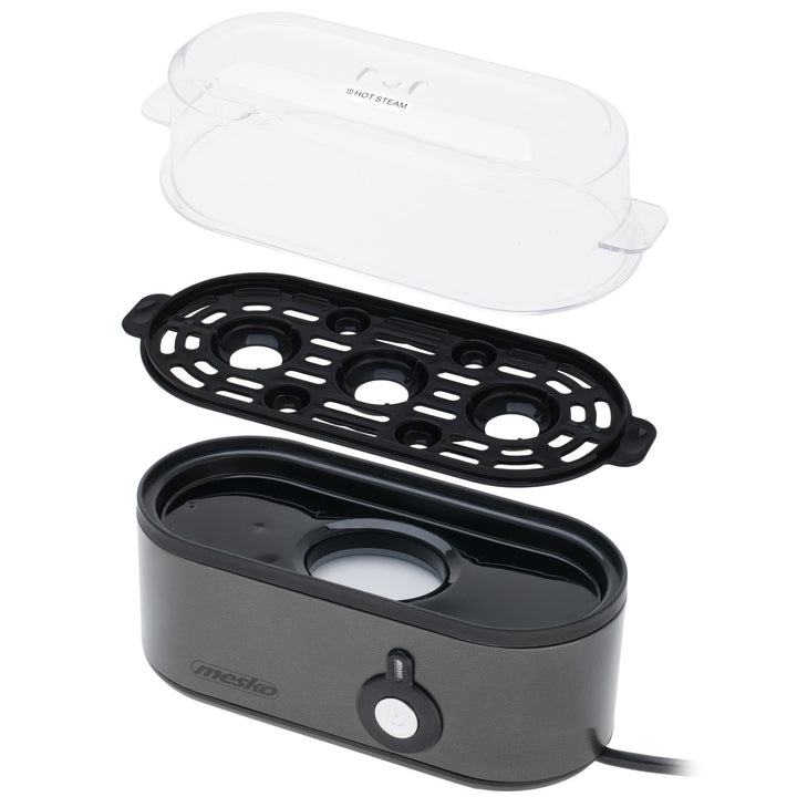 Jajowar na 3 jaja Mesko, moc 210W, wybór stopnia ugotowania, lampka kontrolna, MS 4485