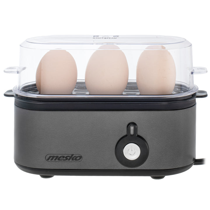 Jajowar na 3 jaja Mesko, moc 210W, wybór stopnia ugotowania, lampka kontrolna, MS 4485