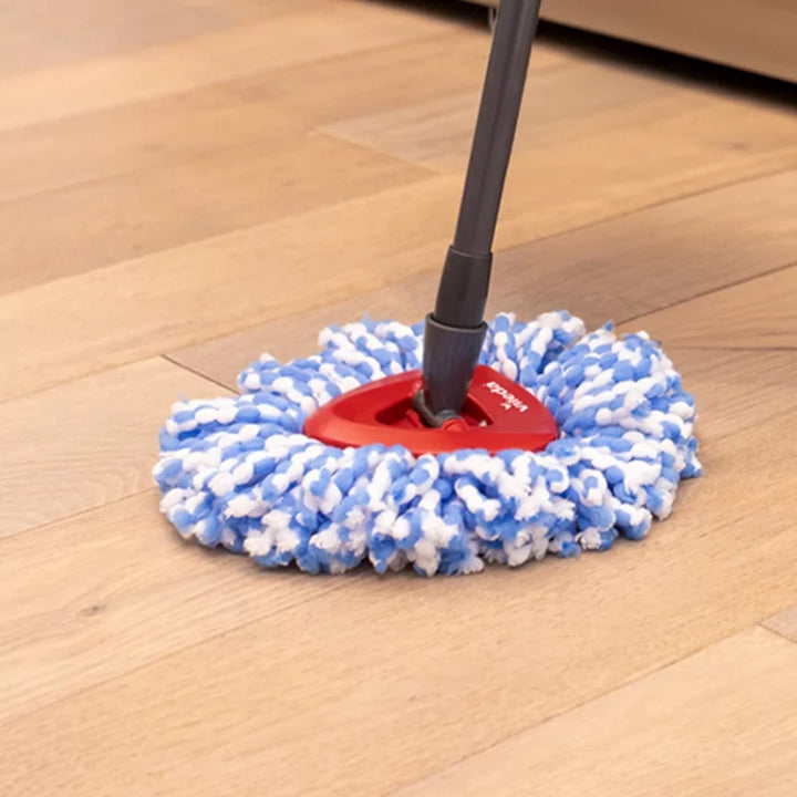 Mop obrotowy Vileda, dwie komory, system odwirowujący, składany drążek, łatwe mycie narożników, turbo H2prO + dodatkowy wkład