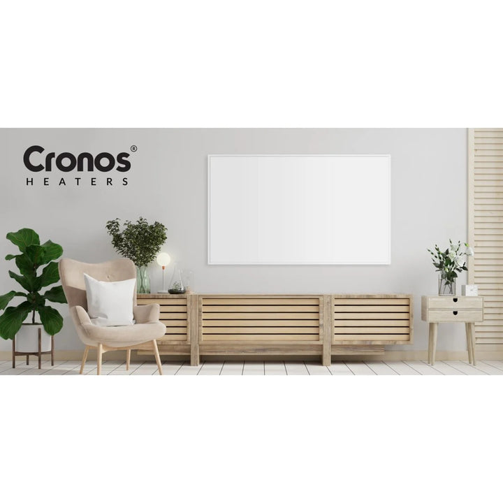 Grzejnik na podczerwień Cronos, 1000W, matowa powierzchnia, ultracienki, Carbon P1000