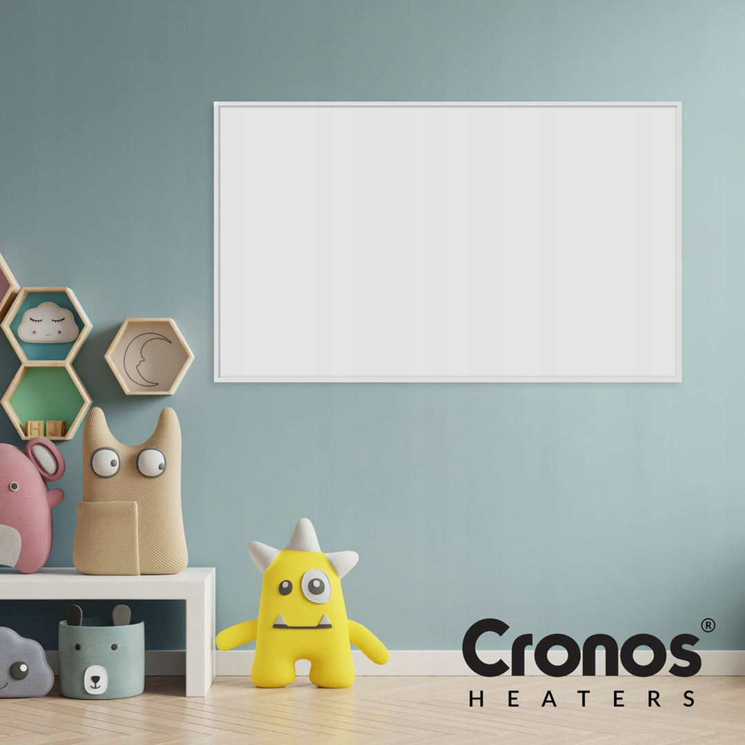 Grzejnik na podczerwień Cronos, 1000W, matowa powierzchnia, ultracienki, Carbon P1000