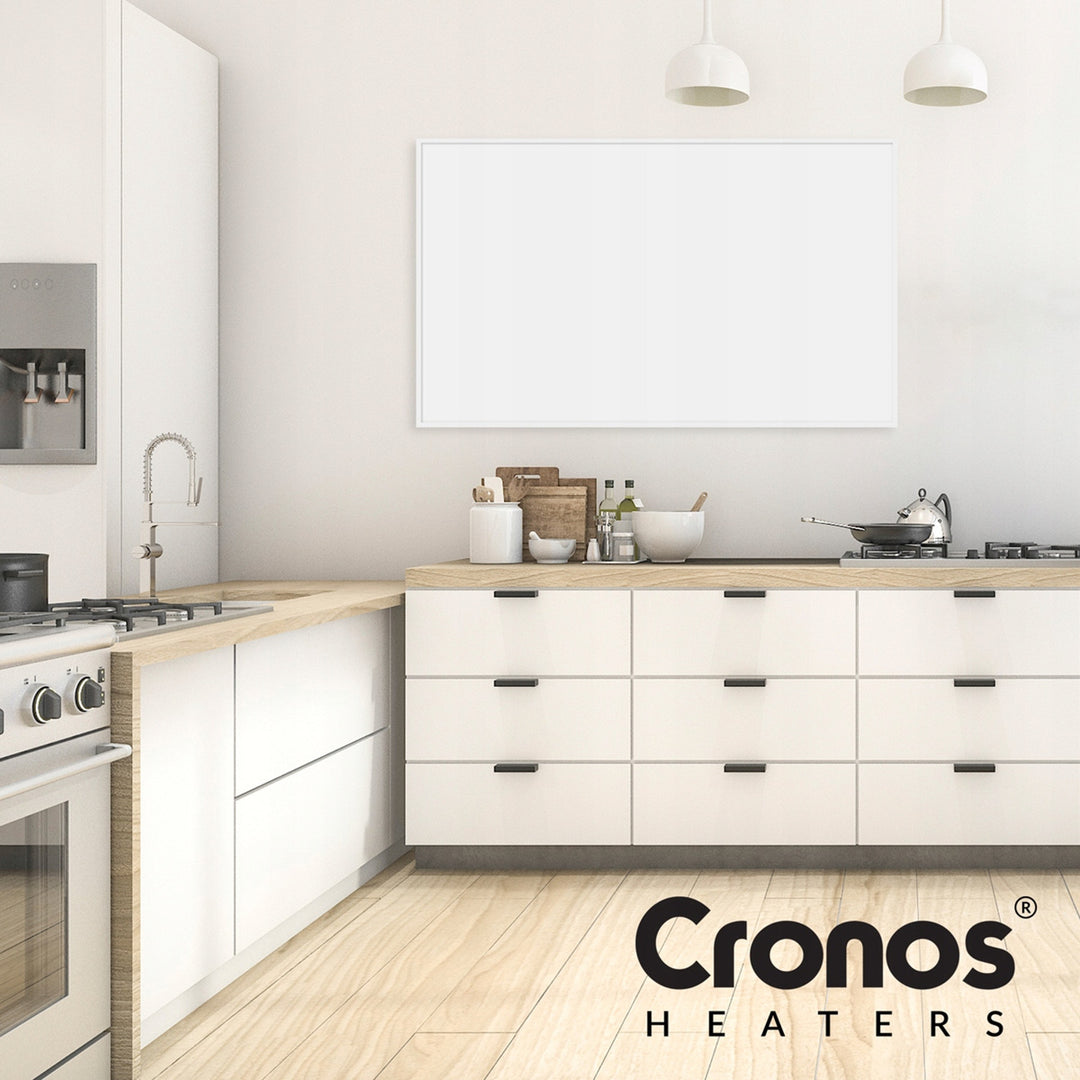 Grzejnik na podczerwień Cronos, 1000W, matowa powierzchnia, ultracienki, Carbon P1000