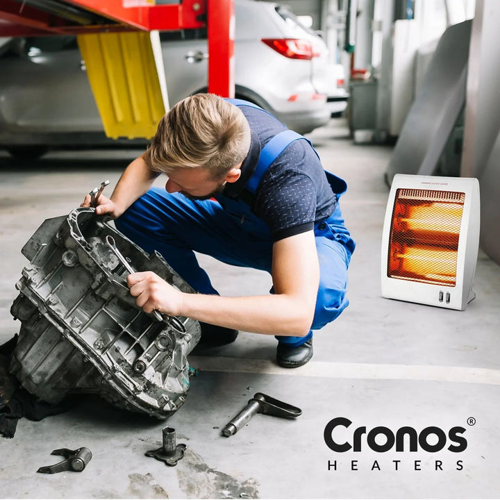 Grzejnik kwarcowy Cronos, moc 400/800W, 2 rurki kwarcowe, biały, NSB-80