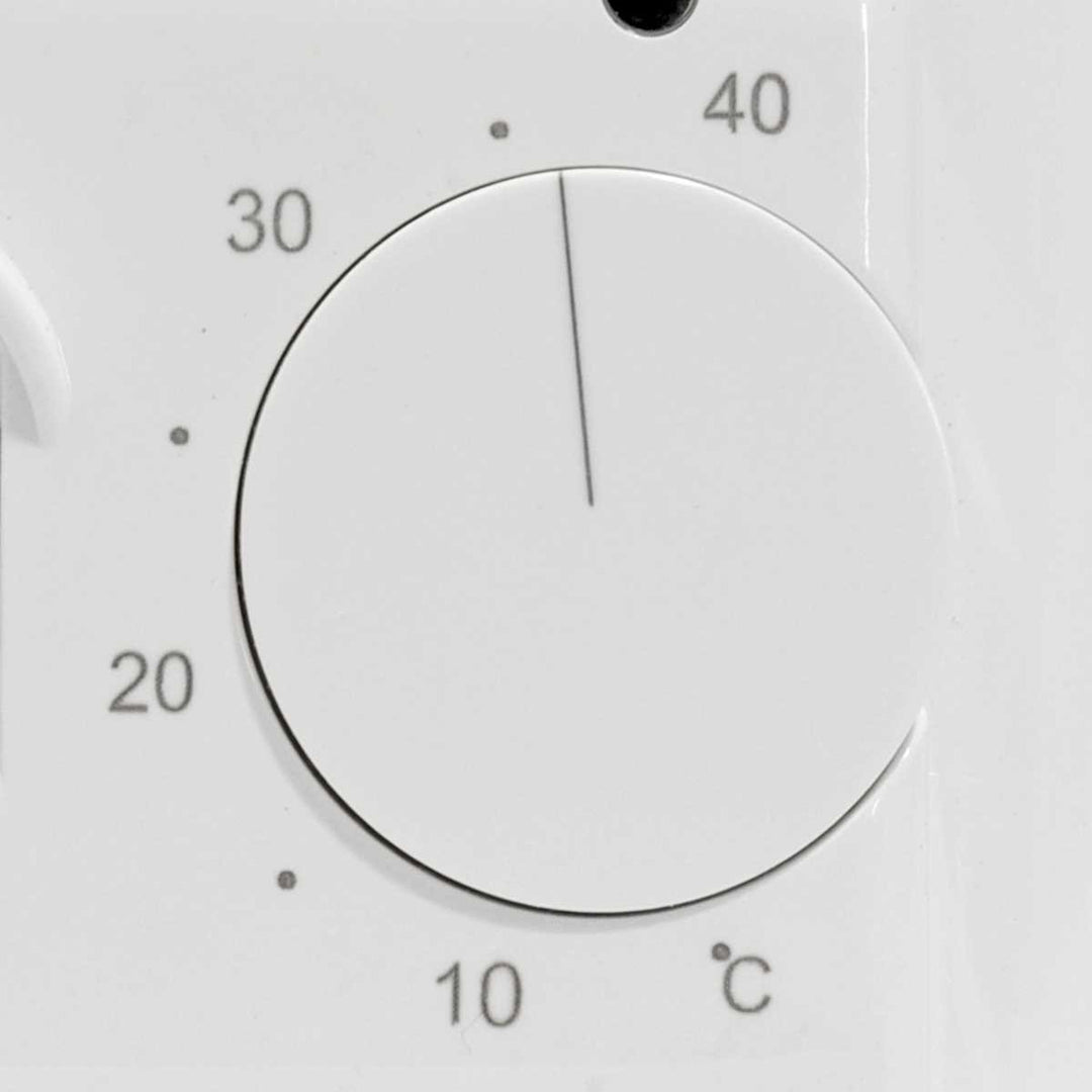 Termostat do folii, maty grzewczej Cronos, zakres 5°C - 40°C, montaż podtynkowy, 3-metrowy czujnik NTC, AC308/M5