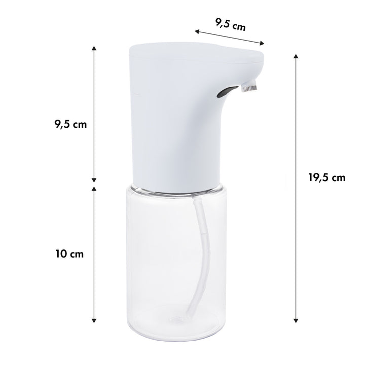 Automatyczny dozownik Promedix, pojemnik dyspenser do płynnych mydeł, płynów dezynfekujących, 300ml, biały, PR-540 W + 4 baterie AA Varta Industrial