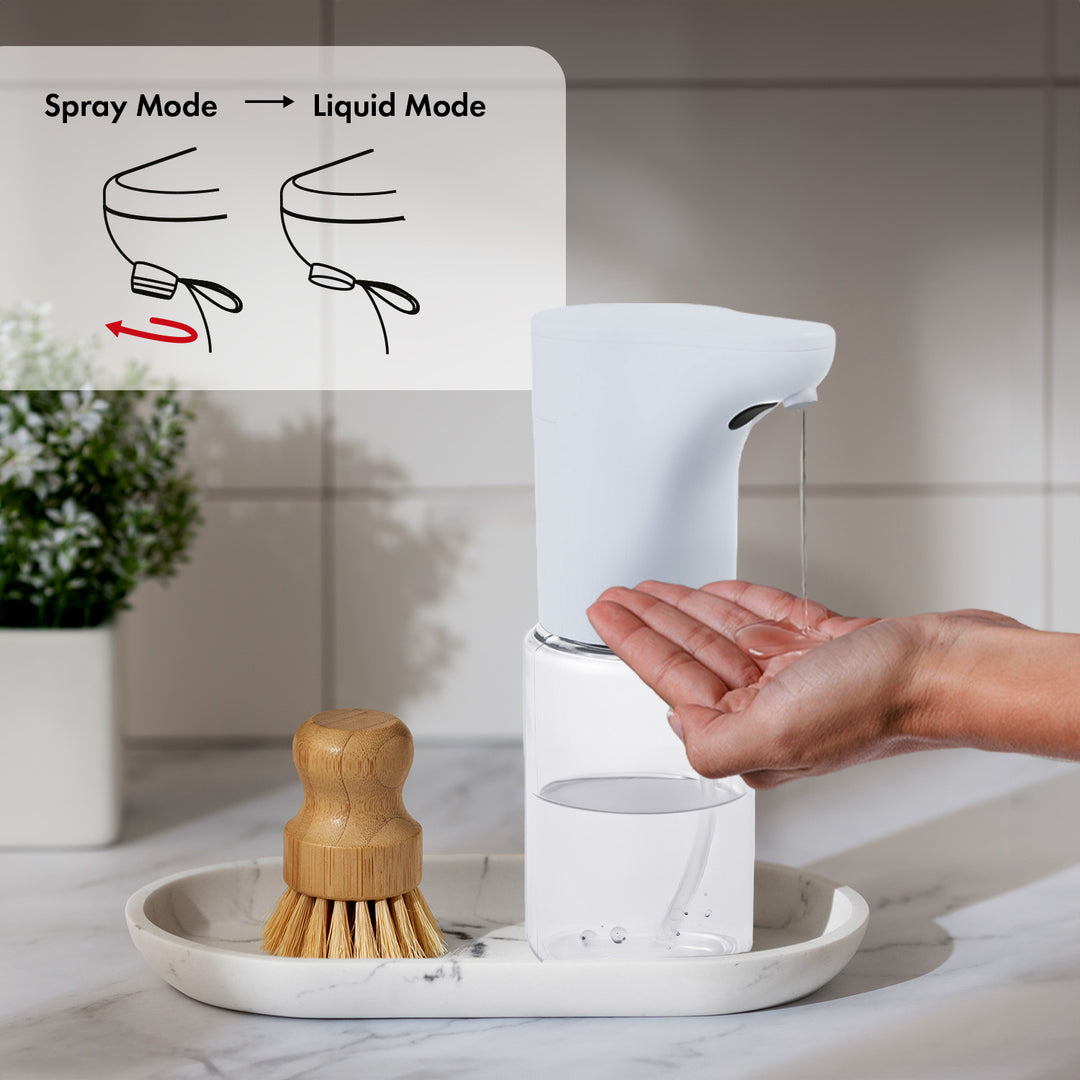 Automatyczny dozownik Promedix, pojemnik dyspenser do płynnych mydeł, płynów dezynfekujących, 300ml, biały, PR-540 W + 4 baterie AA Varta Industrial