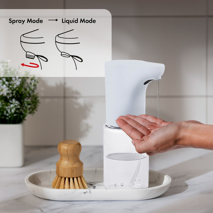 Automatyczny dozownik Promedix, pojemnik dyspenser do płynnych mydeł, płynów dezynfekujących, 300ml, biały, PR-540 W + 4 baterie AA Varta Industrial