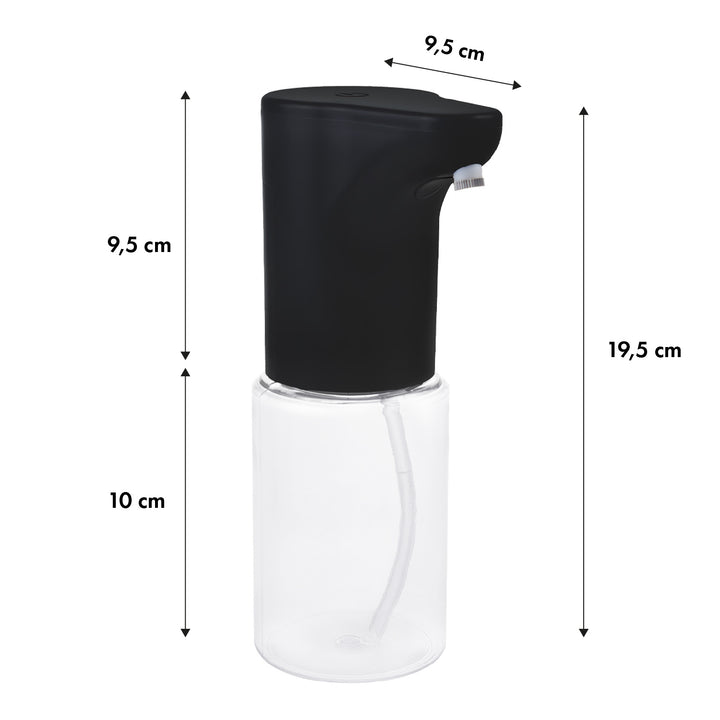 Automatyczny dozownik Promedix, pojemnik dyspenser do płynnych mydeł, płynów dezynfekujących, 300ml, czarny, PR-540 B + 4 baterie AA Varta Industrial