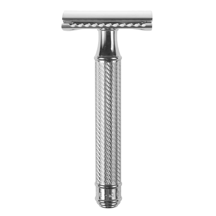 Maszynka do golenia tradycyjnego, na żyletki, mosiądz chromowany, MÜHLE R89