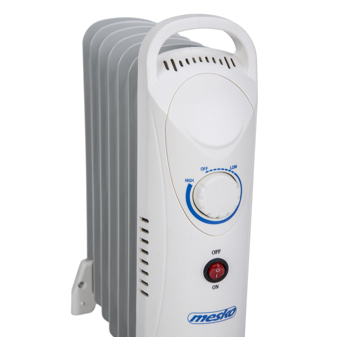 Grzejnik olejowy Mesko, 7 żeberek, 800W, regulacja temperatury, szary, MS 7804