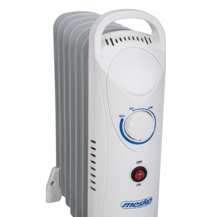 Grzejnik olejowy Mesko, 7 żeberek, 800W, regulacja temperatury, szary, MS 7804