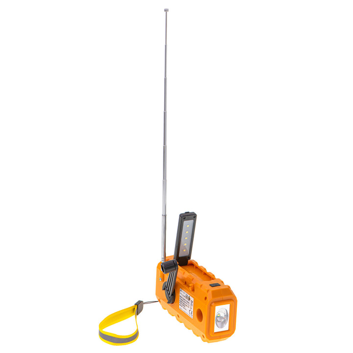Radio solarne Adler, akumulator 1200 mAh, latarka, korbka ręczna, AD 1197