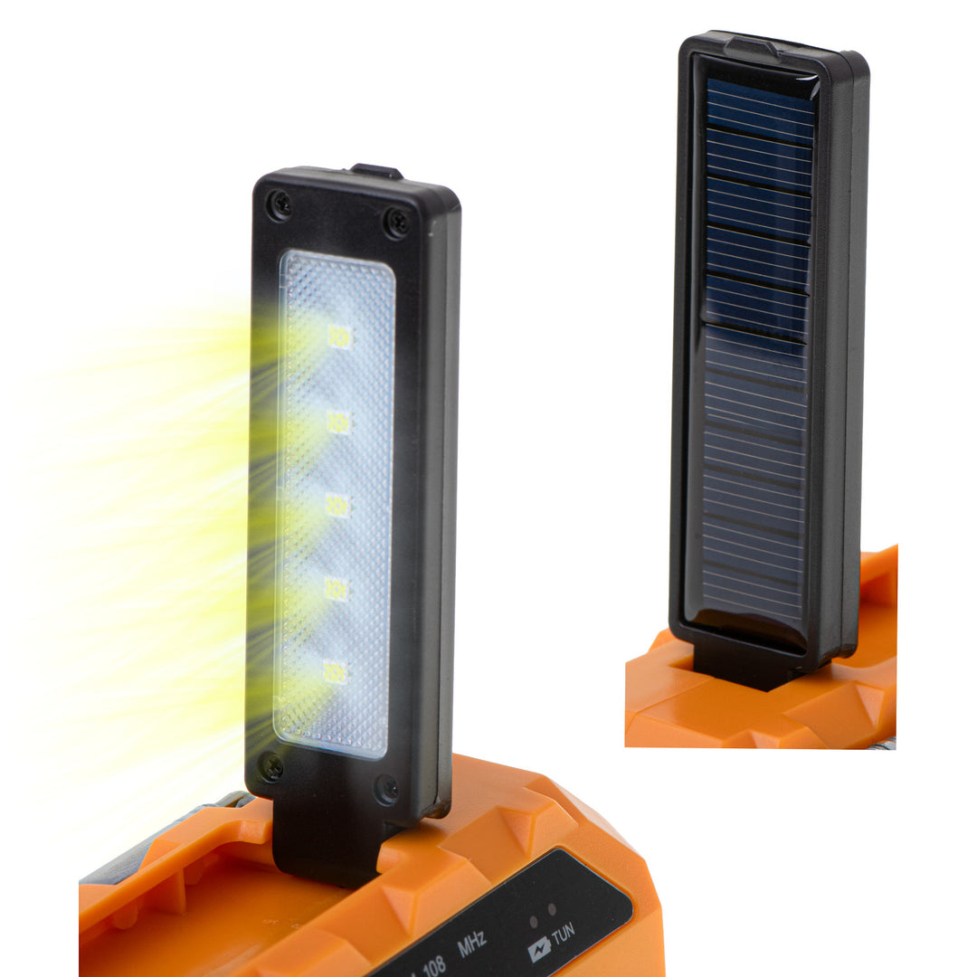 Radio solarne Adler, akumulator 1200 mAh, latarka, korbka ręczna, AD 1197