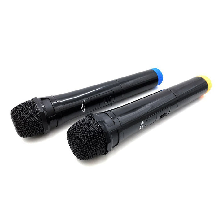 Dwa mikrofony bezprzewodowe z odbiornikiem USB do głośnika z funkcją karaoke, Mediatech MT395