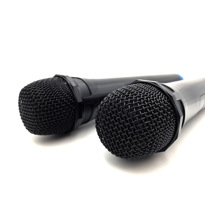Dwa mikrofony bezprzewodowe z odbiornikiem USB do głośnika z funkcją karaoke, Mediatech MT395