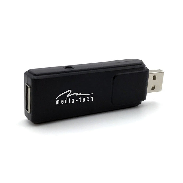 Dwa mikrofony bezprzewodowe z odbiornikiem USB do głośnika z funkcją karaoke, Mediatech MT395
