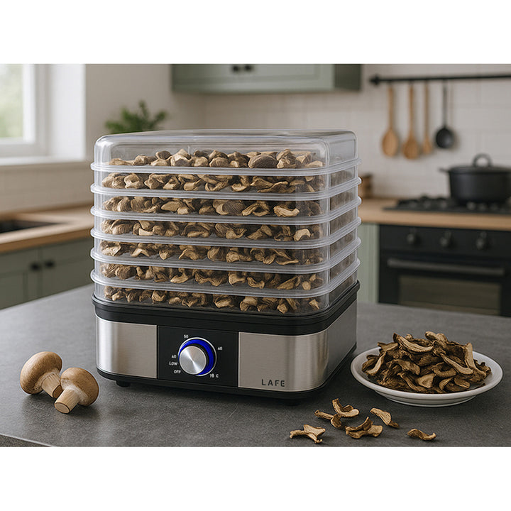 Suszarka Lafe, do grzybów, owoców, warzyw, 250W, 5 sit, regulacja temperatury, NutriDry