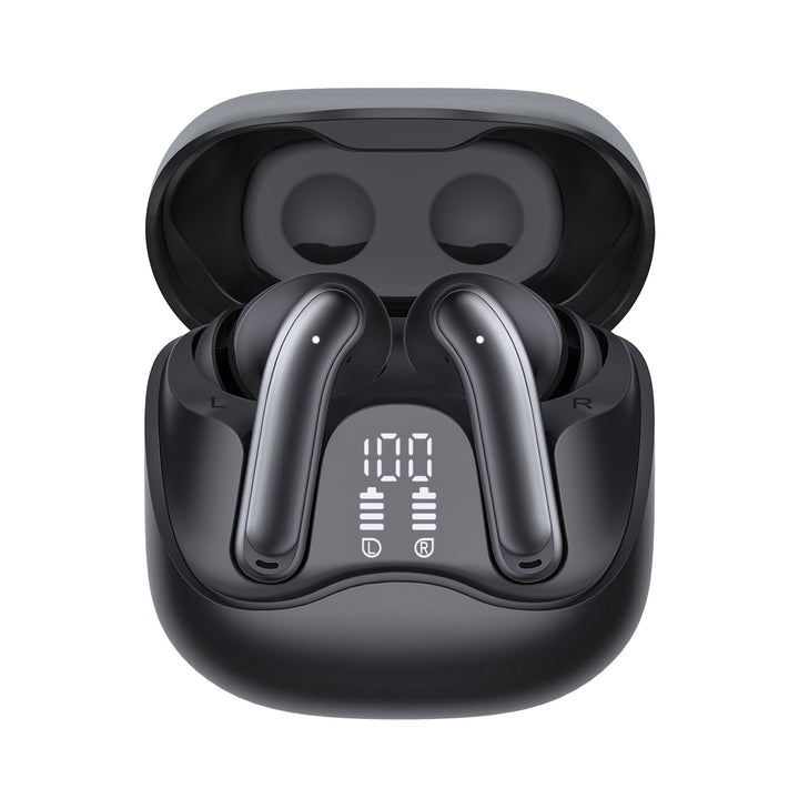 Słuchawki bezprzewodowe Audiocore, hybrydowe ANC, ENC, 6 mikrofonów, etui ładujące, Tuya, AC591 PRO