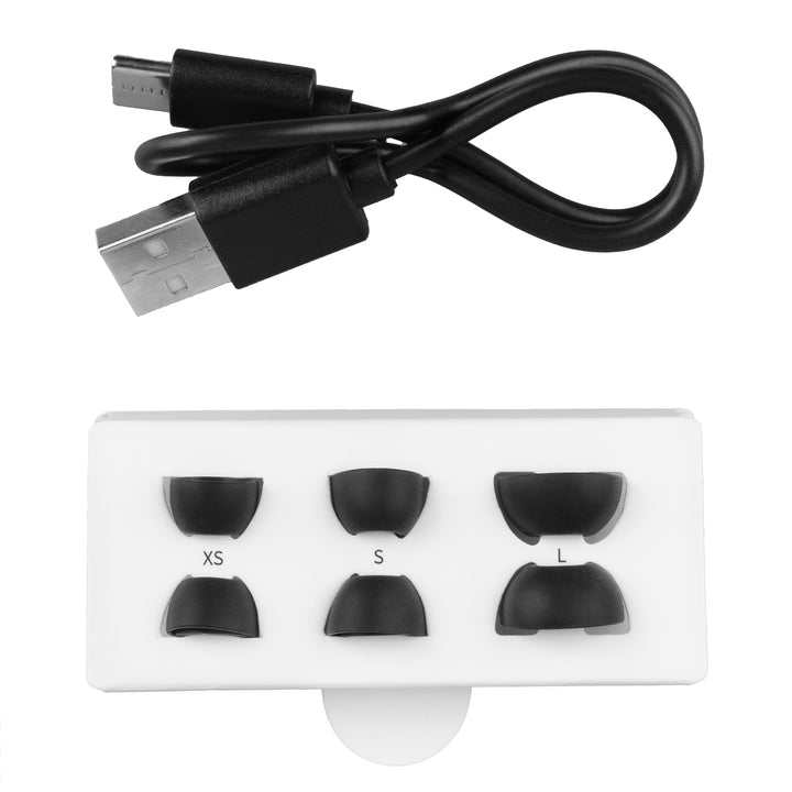 Słuchawki bezprzewodowe Audiocore, hybrydowe ANC, ENC, 6 mikrofonów, etui ładujące, Tuya, AC591 PRO