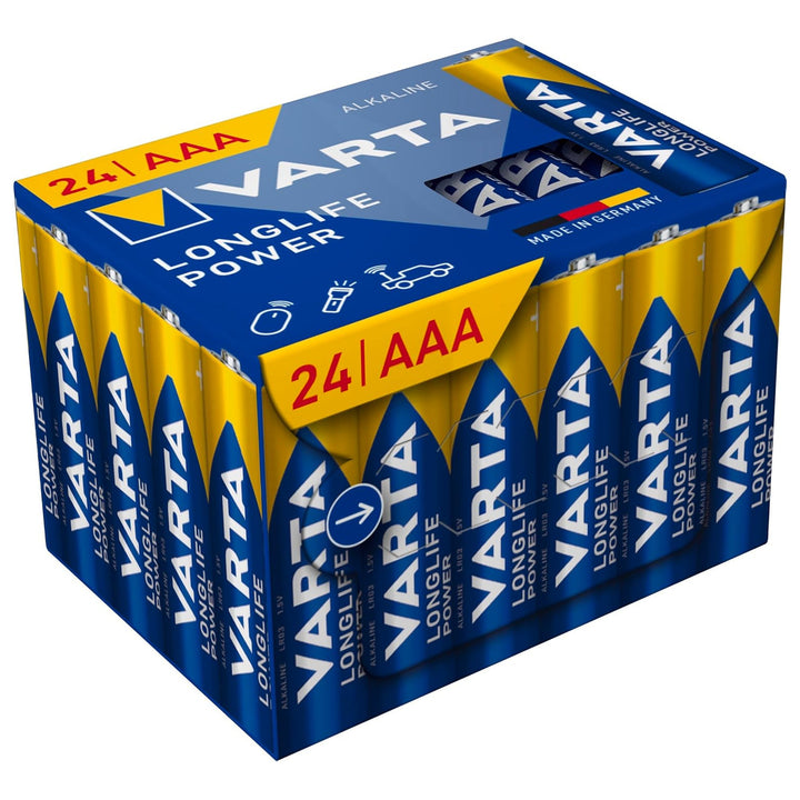 VARTA Longlife Power, 24 baterie alkaliczne AAA, LR03, 1,5V