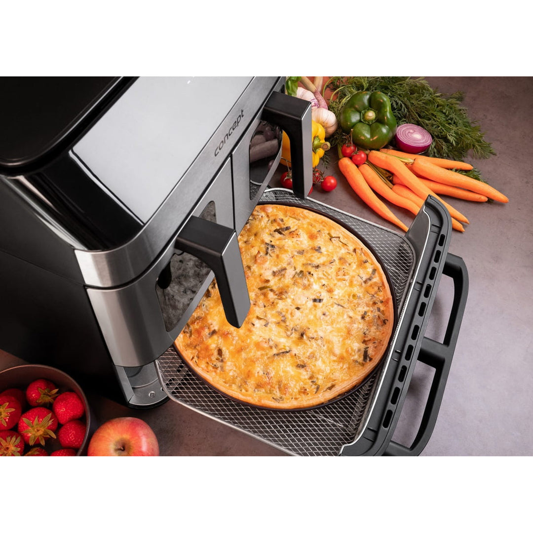 Frytkownica beztłuszczowa Concept, 3 osobne szuflady, zsychronizowane pieczenie, 8 gotowych programów, FR9000