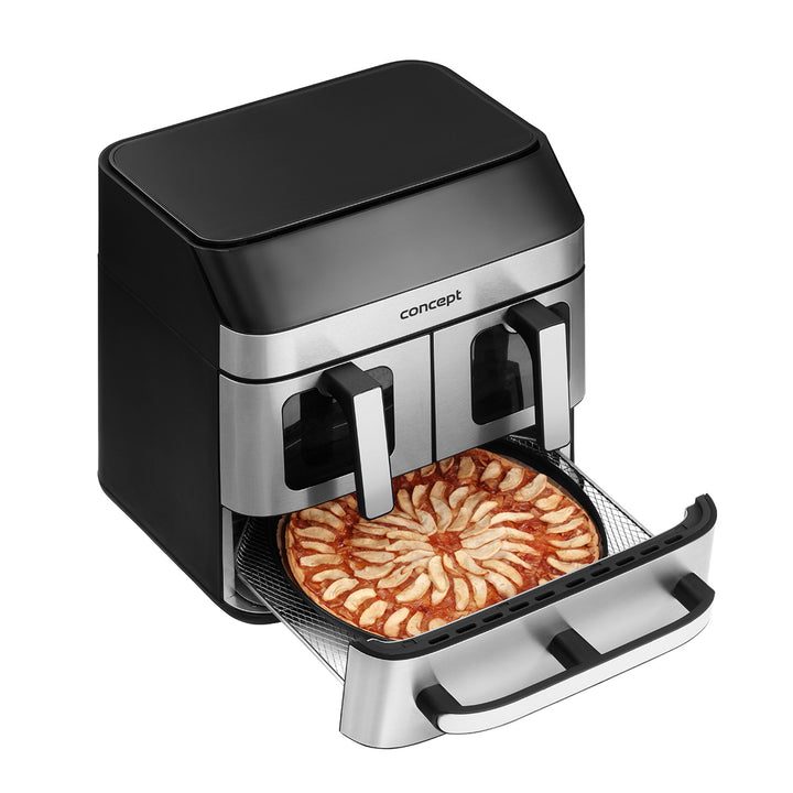Frytkownica beztłuszczowa Concept, 3 osobne szuflady, zsychronizowane pieczenie, 8 gotowych programów, FR9000